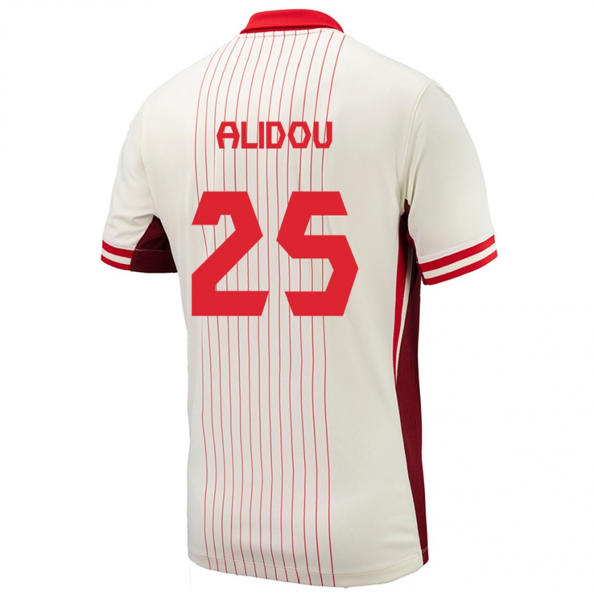 Niño Fútbol Camiseta Canadá Marie-Yasmine Alidou #25 Blanco 2ª Equipación 24-26