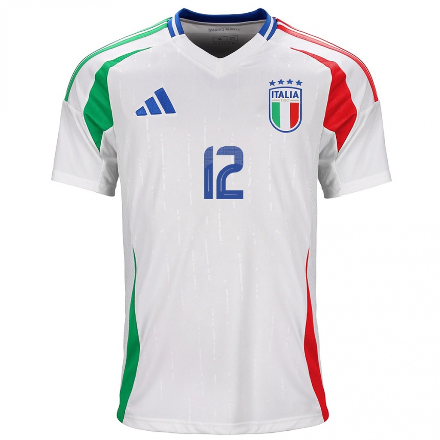 Niño Fútbol Camiseta Italia Renato Marin #12 Blanco 2ª Equipación 24-26