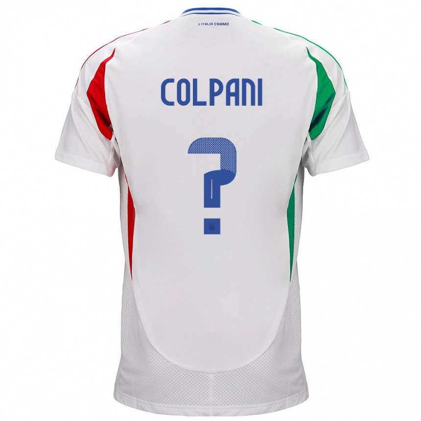 Niño Fútbol Camiseta Italia Andrea Colpani #0 Blanco 2ª Equipación 24-26