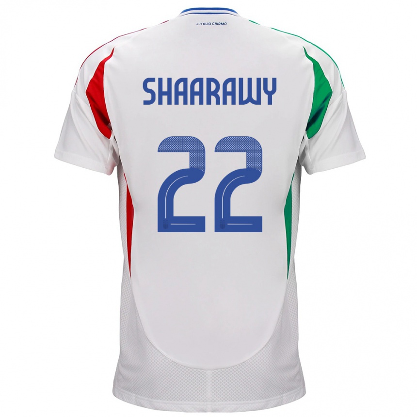 Niño Fútbol Camiseta Italia Stephan El Shaarawy #22 Blanco 2ª Equipación 24-26