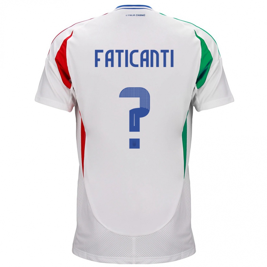 Niño Fútbol Camiseta Italia Giacomo Faticanti #0 Blanco 2ª Equipación 24-26