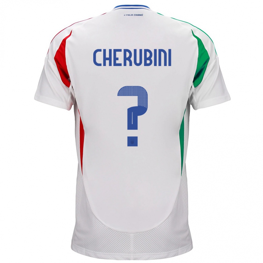 Niño Fútbol Camiseta Italia Luigi Cherubini #0 Blanco 2ª Equipación 24-26