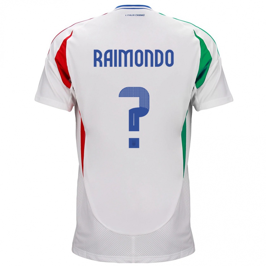 Niño Fútbol Camiseta Italia Antonio Raimondo #0 Blanco 2ª Equipación 24-26