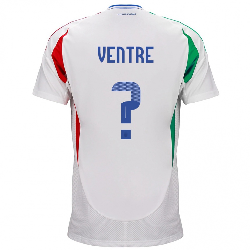 Niño Fútbol Camiseta Italia Alessandro Ventre #0 Blanco 2ª Equipación 24-26