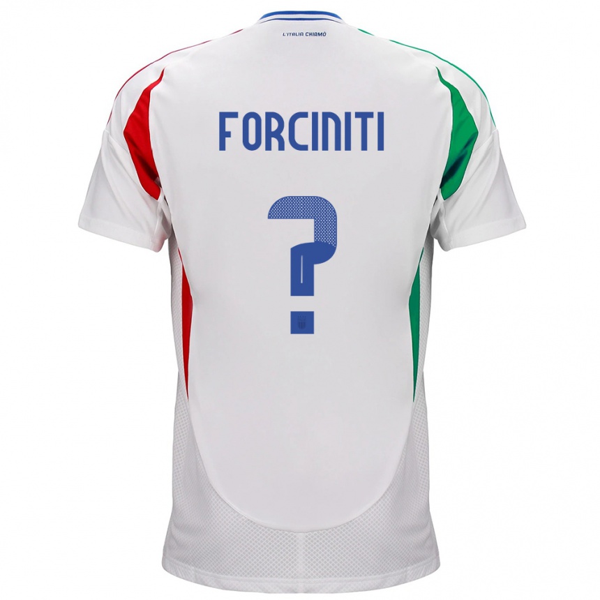 Niño Fútbol Camiseta Italia Luigi Forciniti #0 Blanco 2ª Equipación 24-26