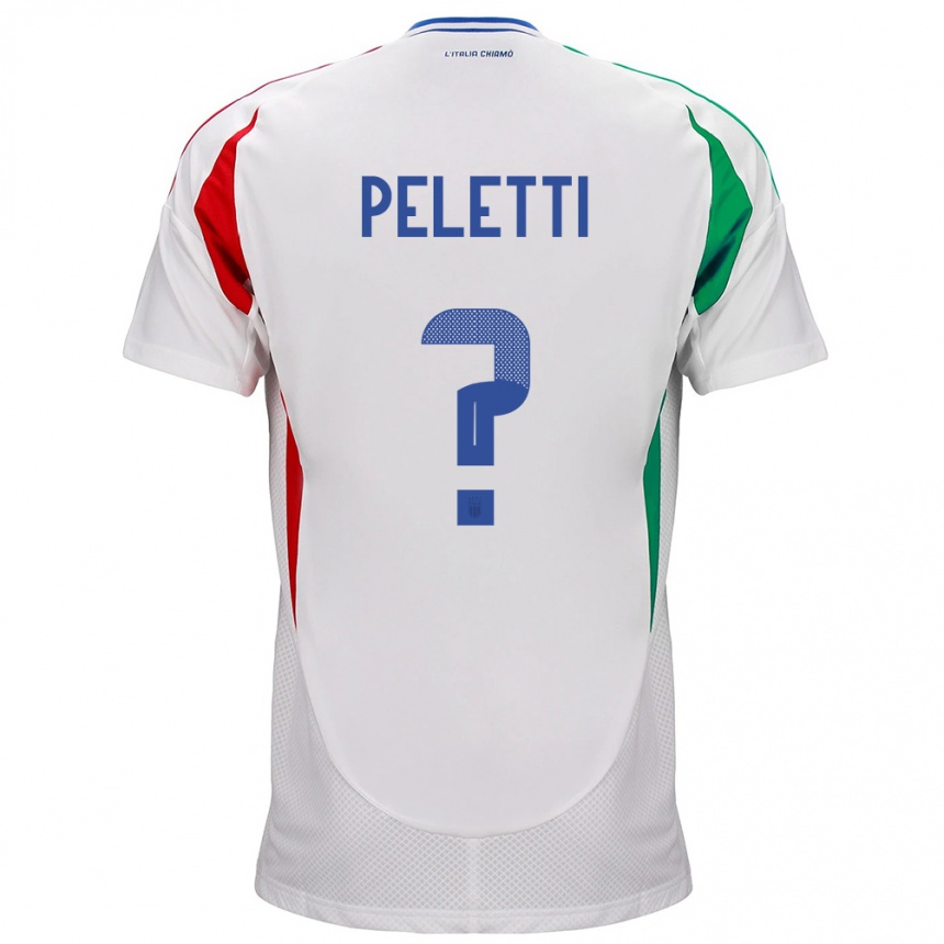 Niño Fútbol Camiseta Italia Lamberto Peletti #0 Blanco 2ª Equipación 24-26