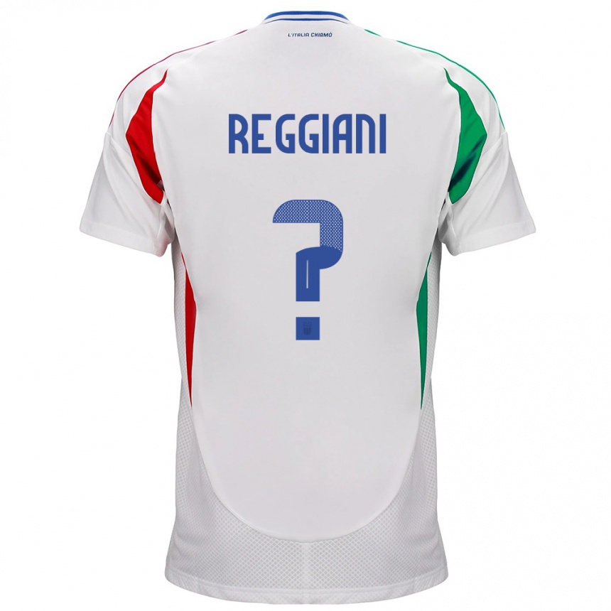 Niño Fútbol Camiseta Italia Luca Reggiani #0 Blanco 2ª Equipación 24-26