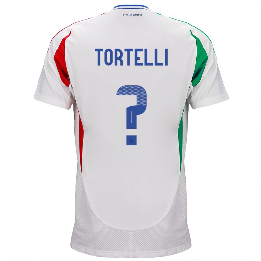 Niño Fútbol Camiseta Italia Alice Tortelli #0 Blanco 2ª Equipación 24-26