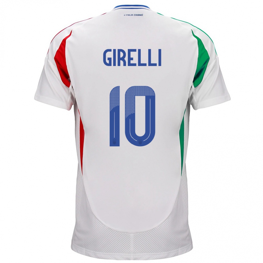 Niño Fútbol Camiseta Italia Cristiana Girelli #10 Blanco 2ª Equipación 24-26