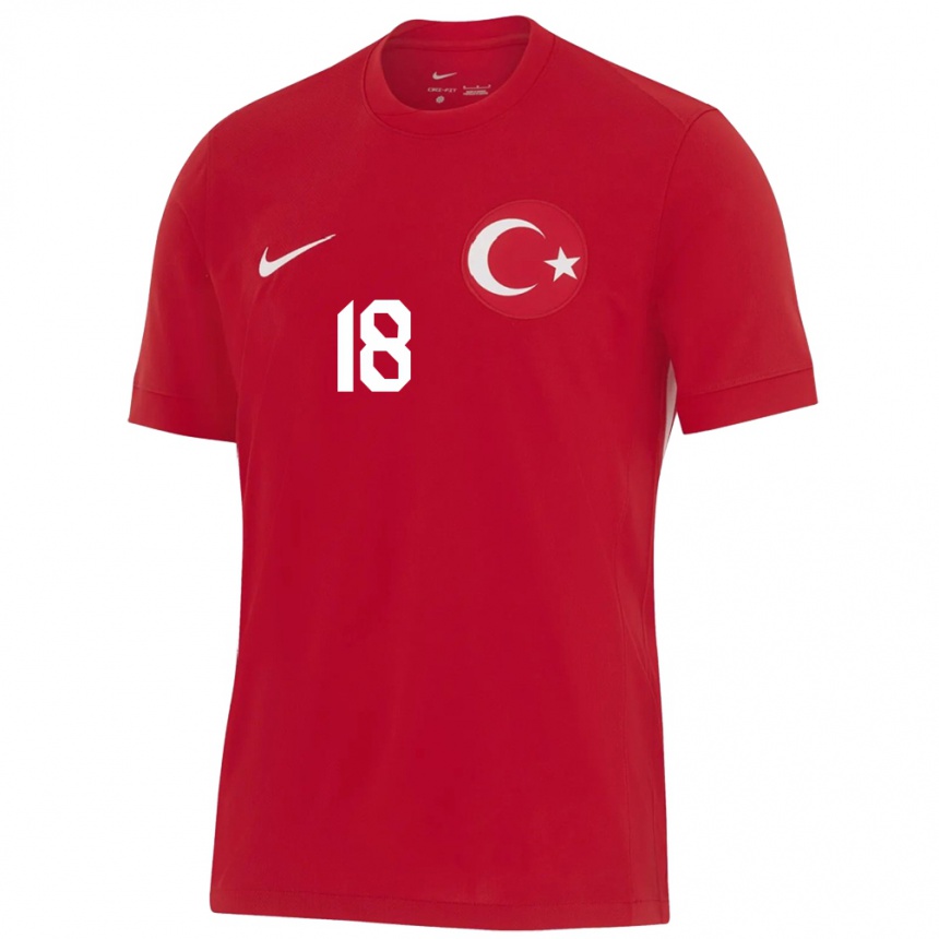 Niño Fútbol Camiseta Turquía Dilara Soley Deli #18 Rojo 2ª Equipación 24-26