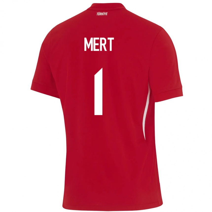 Niño Fútbol Camiseta Turquía Mert Günok #1 Rojo 2ª Equipación 24-26