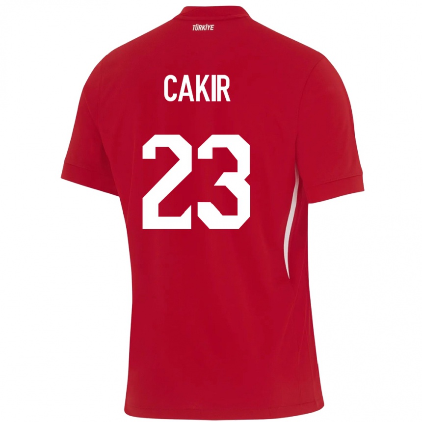 Niño Fútbol Camiseta Turquía Uğurcan Çakır #23 Rojo 2ª Equipación 24-26