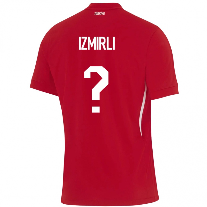 Niño Fútbol Camiseta Turquía Ege İzmirli #0 Rojo 2ª Equipación 24-26