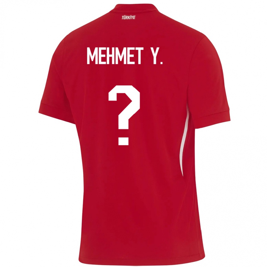 Niño Fútbol Camiseta Turquía Mehmet Yildirim #0 Rojo 2ª Equipación 24-26