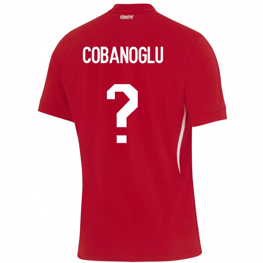 Niño Fútbol Camiseta Turquía Ahmet Çobanoğlu #0 Rojo 2ª Equipación 24-26