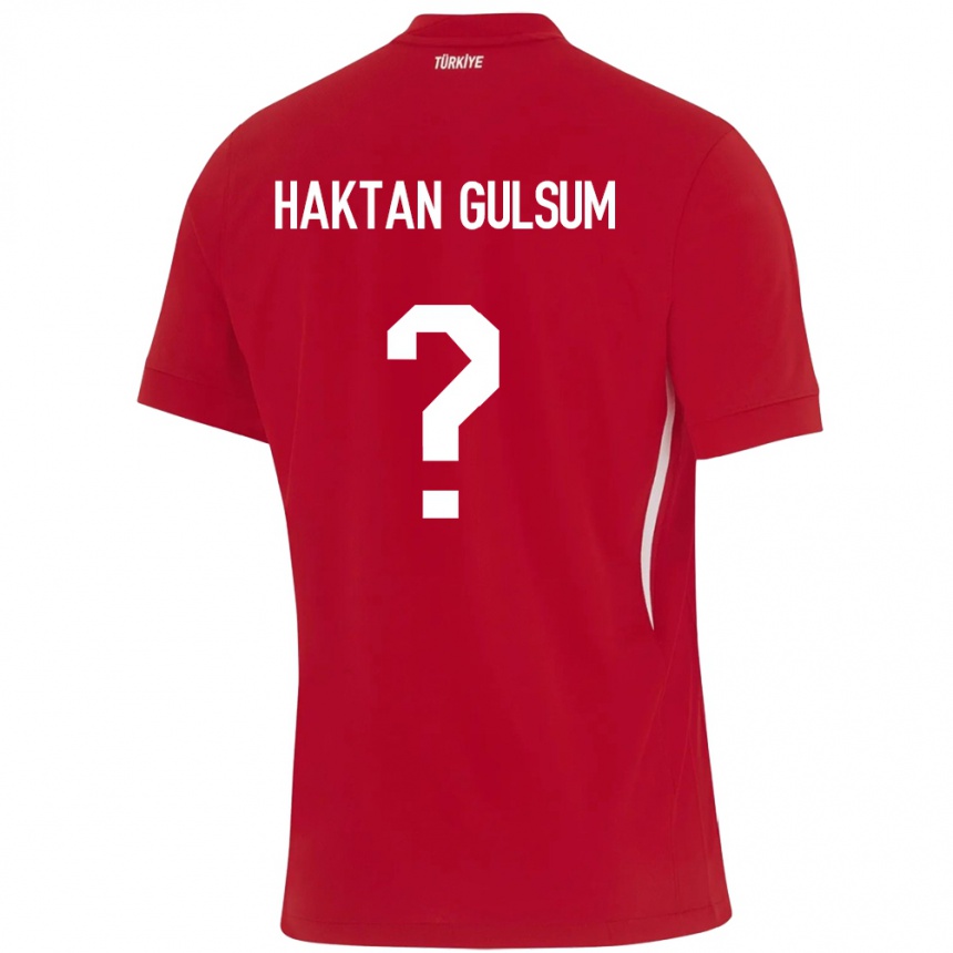 Niño Fútbol Camiseta Turquía Ayaz Haktan Gülsüm #0 Rojo 2ª Equipación 24-26