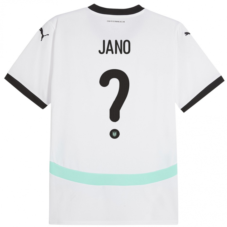 Niño Fútbol Camiseta Austria Zeteny Jano #0 Blanco 2ª Equipación 24-26