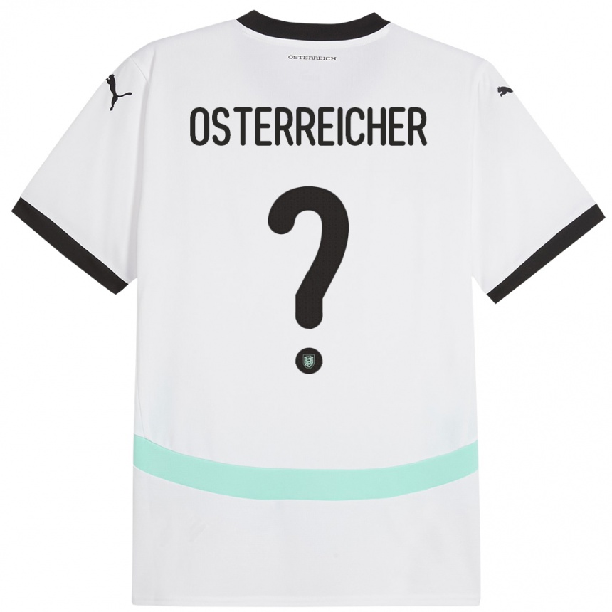 Niño Fútbol Camiseta Austria Marijan Österreicher #0 Blanco 2ª Equipación 24-26