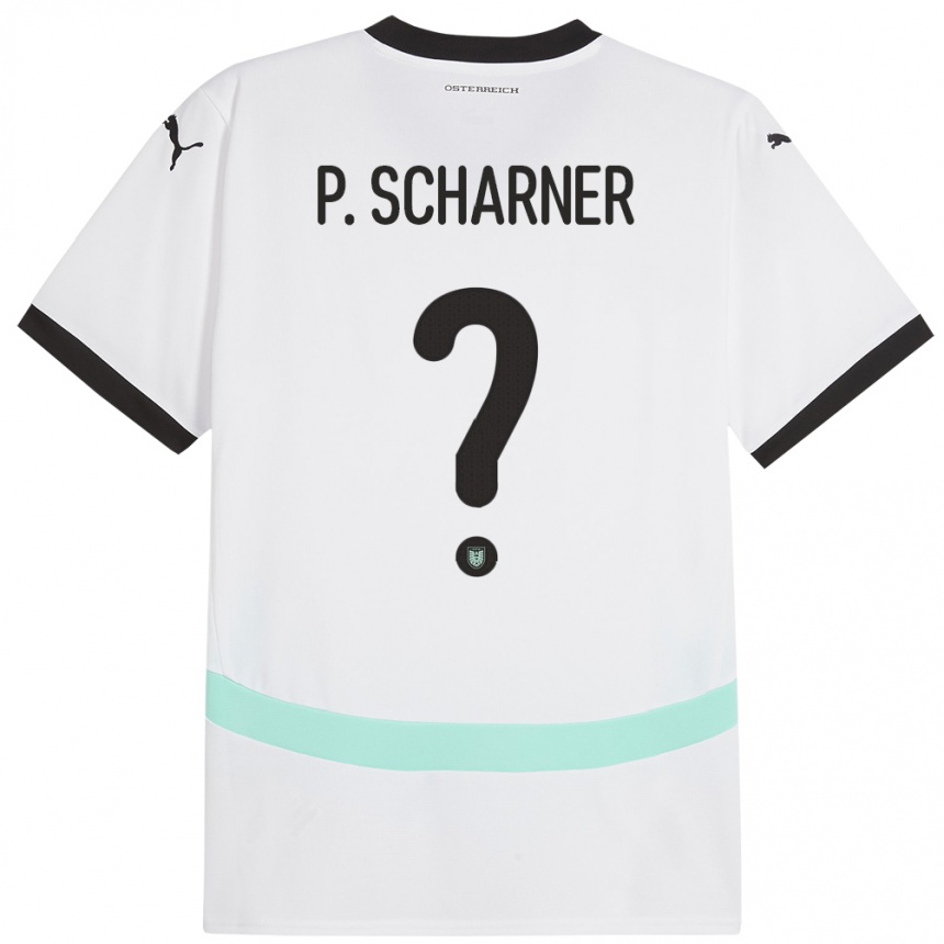 Niño Fútbol Camiseta Austria Paul Scharner #0 Blanco 2ª Equipación 24-26