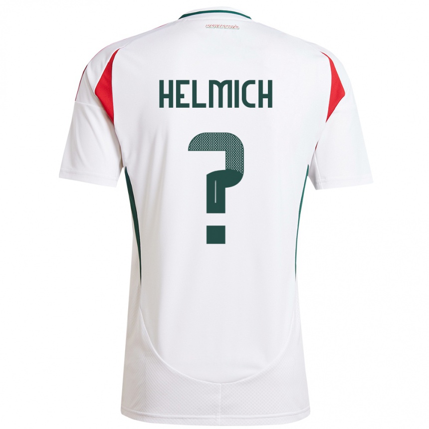 Niño Fútbol Camiseta Hungría Pál Helmich #0 Blanco 2ª Equipación 24-26