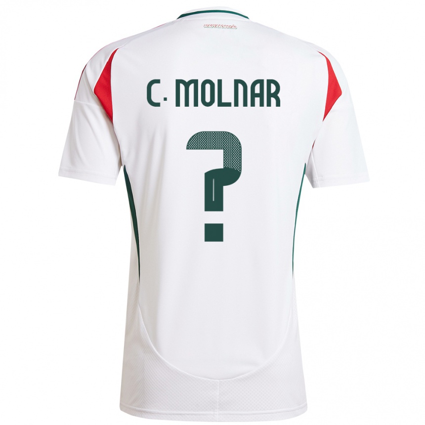 Niño Fútbol Camiseta Hungría Csaba Molnár #0 Blanco 2ª Equipación 24-26