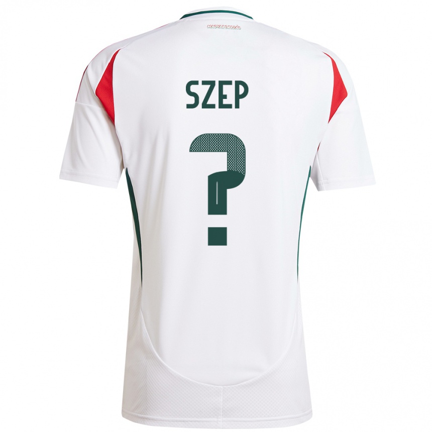 Niño Fútbol Camiseta Hungría Márton Szép #0 Blanco 2ª Equipación 24-26