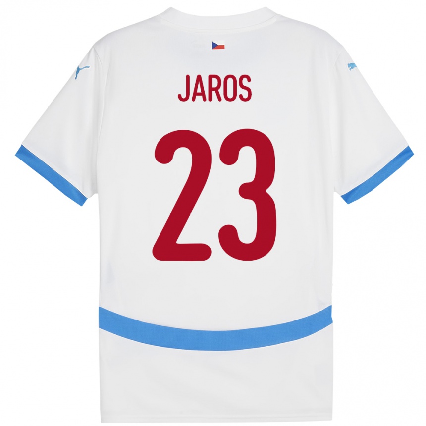 Niño Fútbol Camiseta Chequia Vitezslav Jaros #23 Blanco 2ª Equipación 24-26