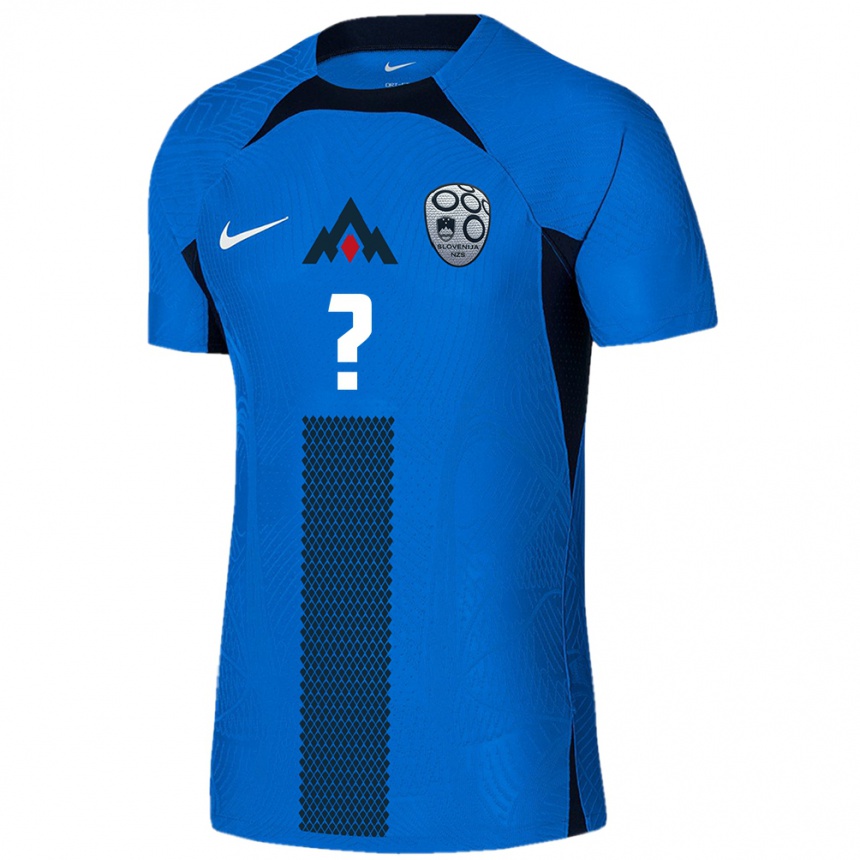 Niño Fútbol Camiseta Eslovenia Luka Rus #0 Azul 2ª Equipación 24-26