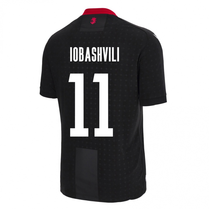 Niño Fútbol Camiseta Georgia Jaduli Iobashvili #11 Negro 2ª Equipación 24-26