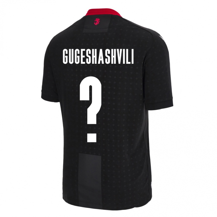 Niño Fútbol Camiseta Georgia Zaza Gugeshashvili #0 Negro 2ª Equipación 24-26