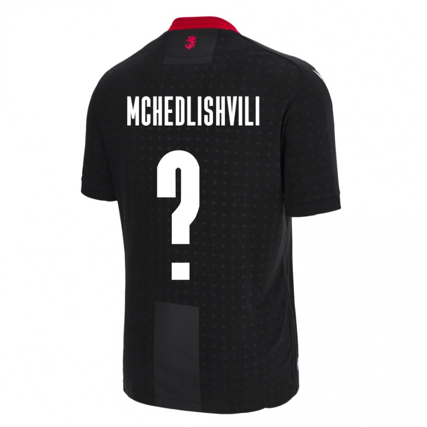 Niño Fútbol Camiseta Georgia Rati Mchedlishvili #0 Negro 2ª Equipación 24-26