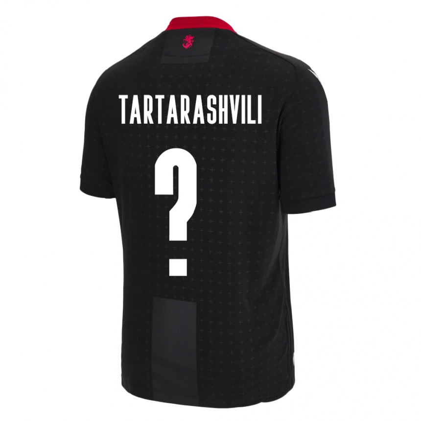 Niño Fútbol Camiseta Georgia Saba Tartarashvili #0 Negro 2ª Equipación 24-26