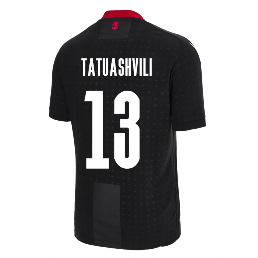 Niño Fútbol Camiseta Georgia Tamar Tatuashvili #13 Negro 2ª Equipación 24-26