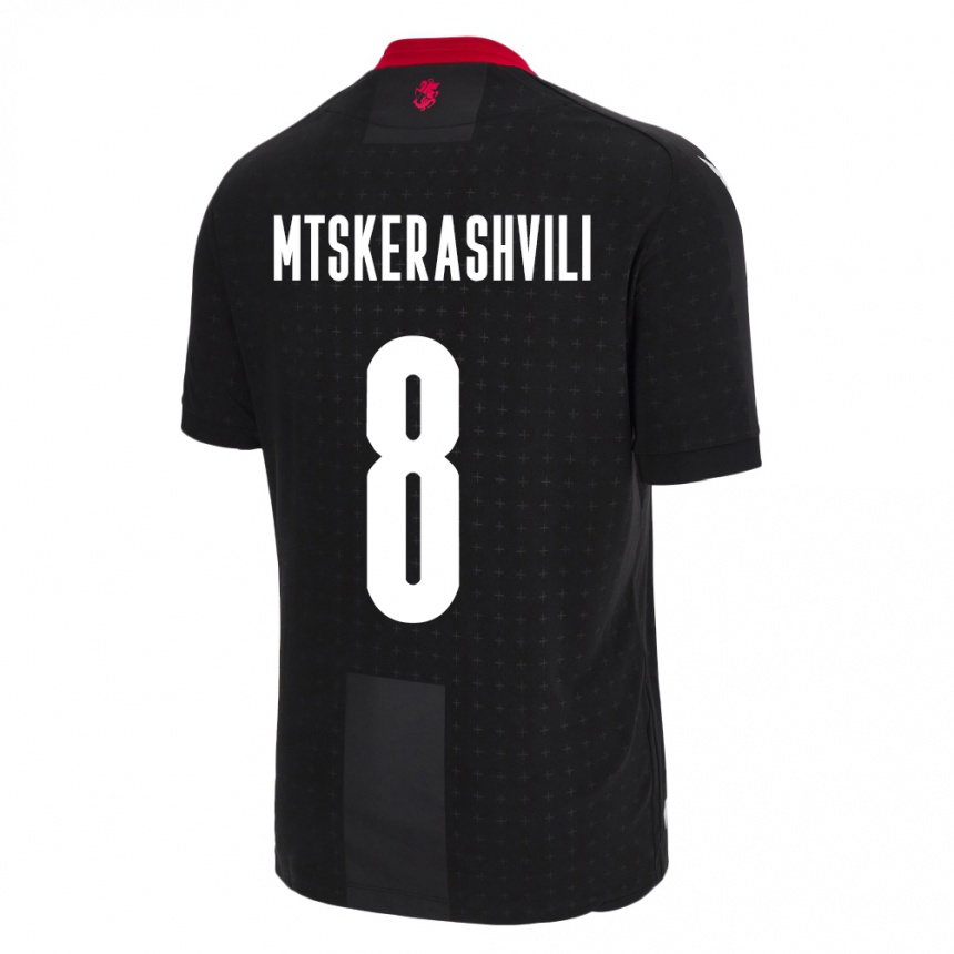 Niño Fútbol Camiseta Georgia Lizi Mtskerashvili #8 Negro 2ª Equipación 24-26