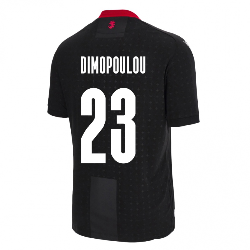 Niño Fútbol Camiseta Georgia Salomi Dimopoulou #23 Negro 2ª Equipación 24-26