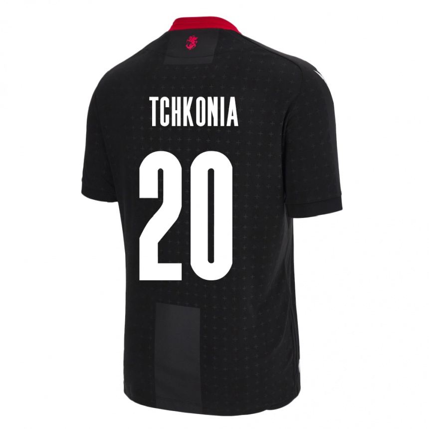 Niño Fútbol Camiseta Georgia Khatia Tchkonia #20 Negro 2ª Equipación 24-26