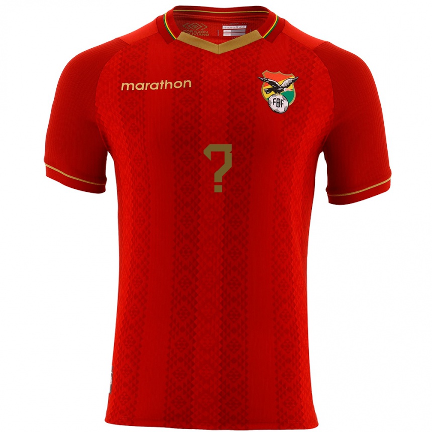 Niño Fútbol Camiseta Bolivia Micaela Calderon #0 Rojo 2ª Equipación 24-26