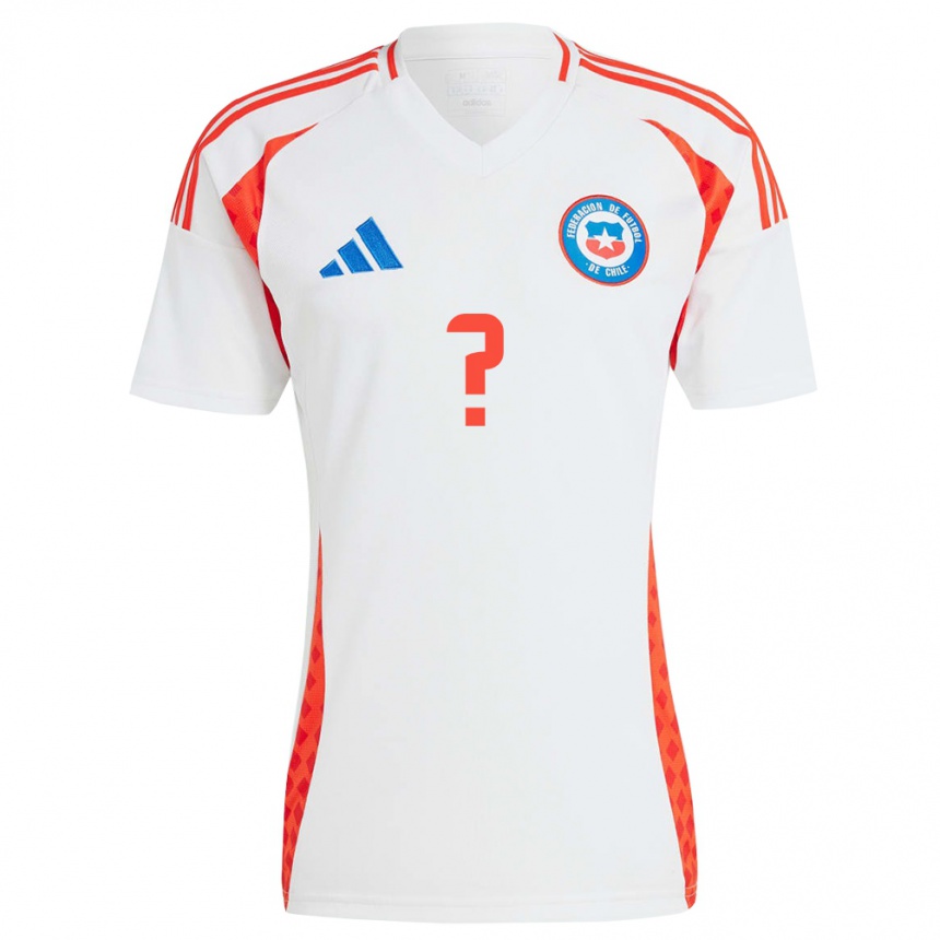 Niño Fútbol Camiseta Chile Ian Alegría #0 Blanco 2ª Equipación 24-26