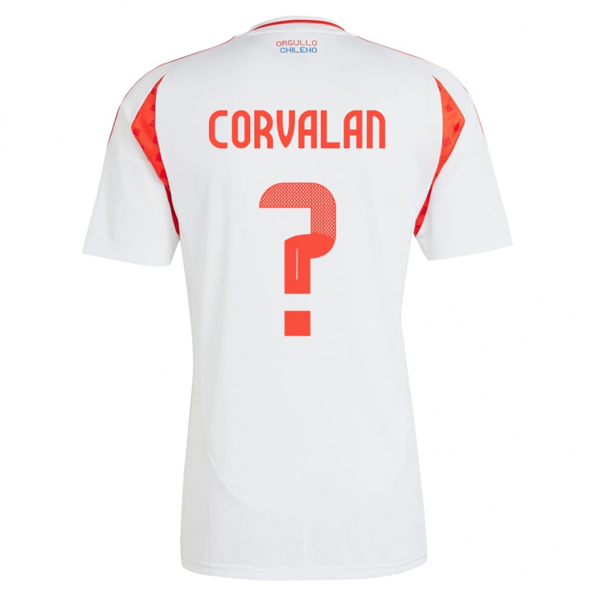 Niño Fútbol Camiseta Chile Elisa Corvalan #0 Blanco 2ª Equipación 24-26