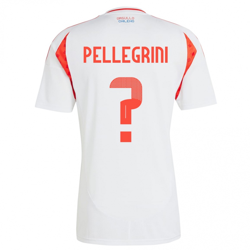 Niño Fútbol Camiseta Chile Maya Pellegrini #0 Blanco 2ª Equipación 24-26