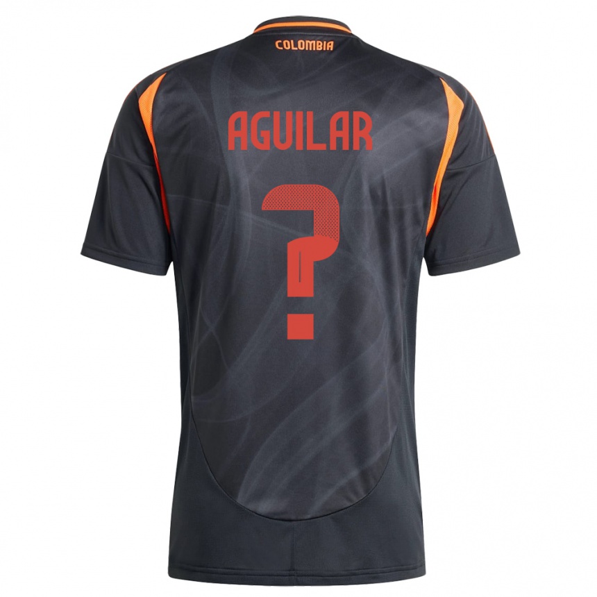 Niño Fútbol Camiseta Colombia Alejandro Aguilar #0 Negro 2ª Equipación 24-26