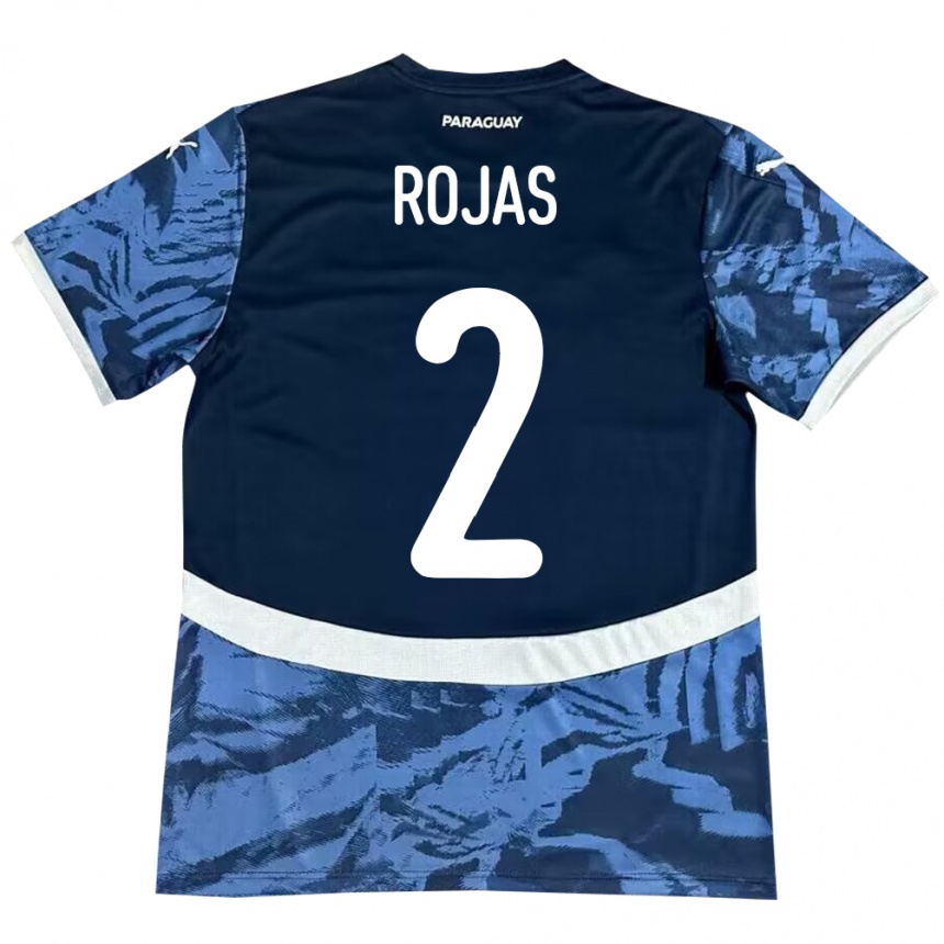 Niño Fútbol Camiseta Paraguay Robert Rojas #2 Azul 2ª Equipación 24-26