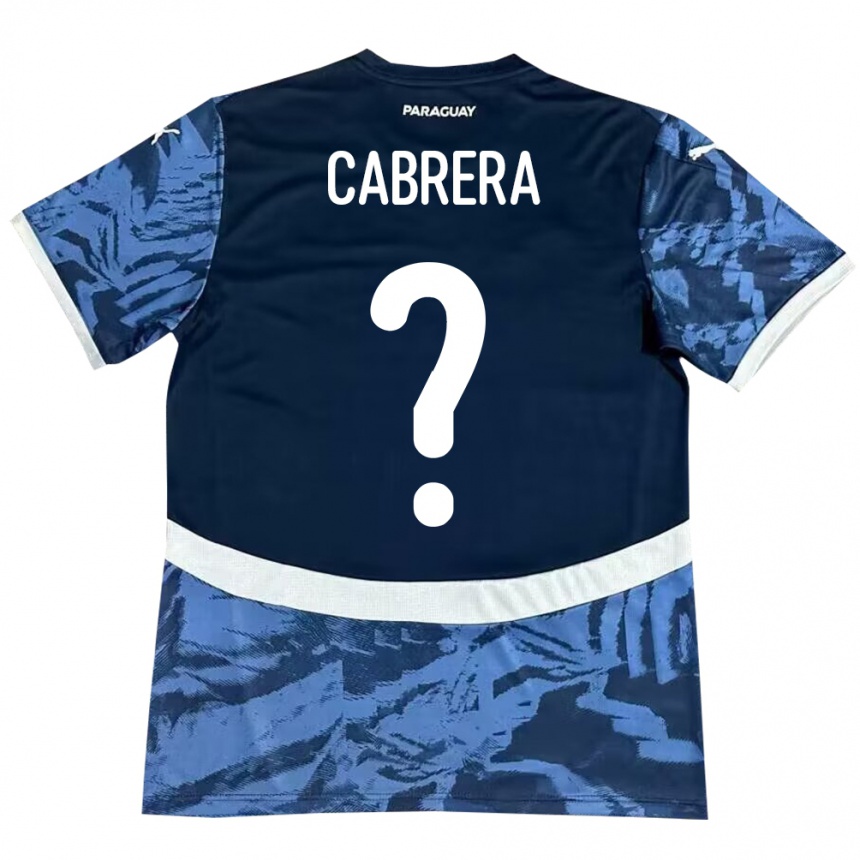 Niño Fútbol Camiseta Paraguay Ivan Cabrera #0 Azul 2ª Equipación 24-26