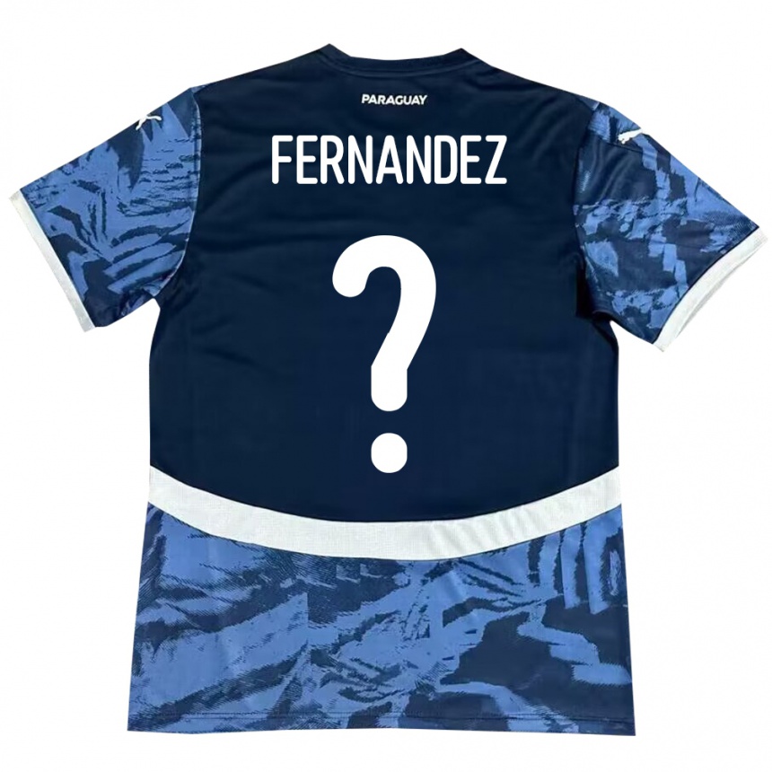 Niño Fútbol Camiseta Paraguay Diego Fernández #0 Azul 2ª Equipación 24-26