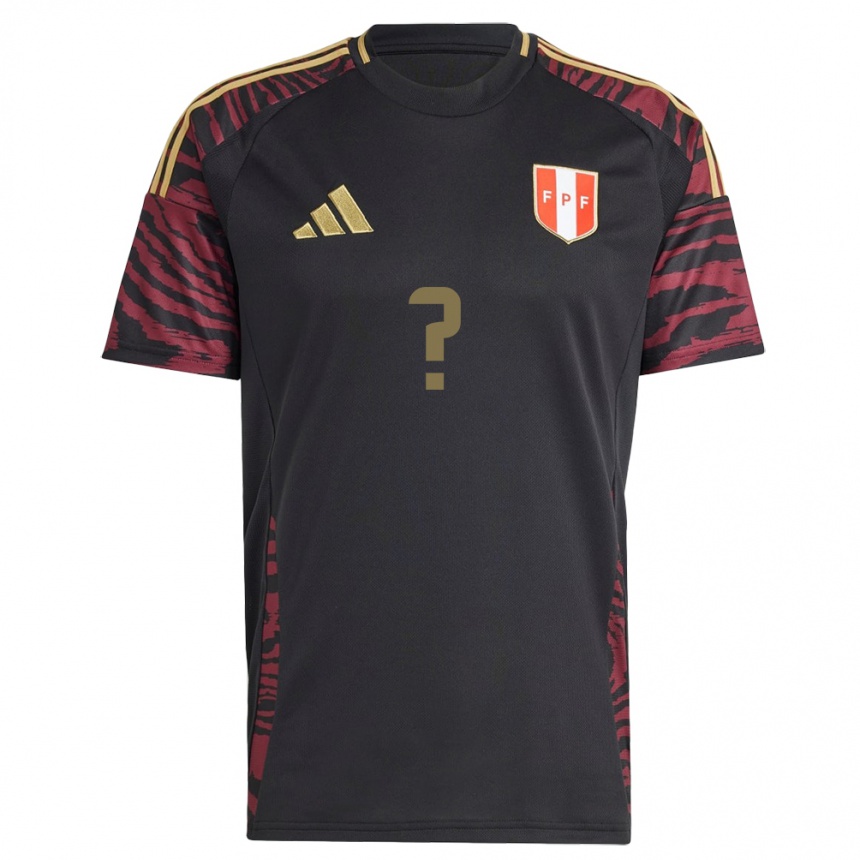 Niño Fútbol Camiseta Perú José Romero #0 Negro 2ª Equipación 24-26