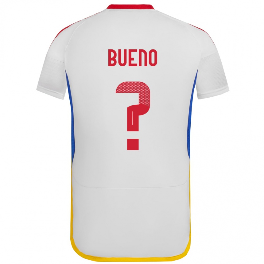 Niño Fútbol Camiseta Venezuela Jesús Bueno #0 Blanco 2ª Equipación 24-26
