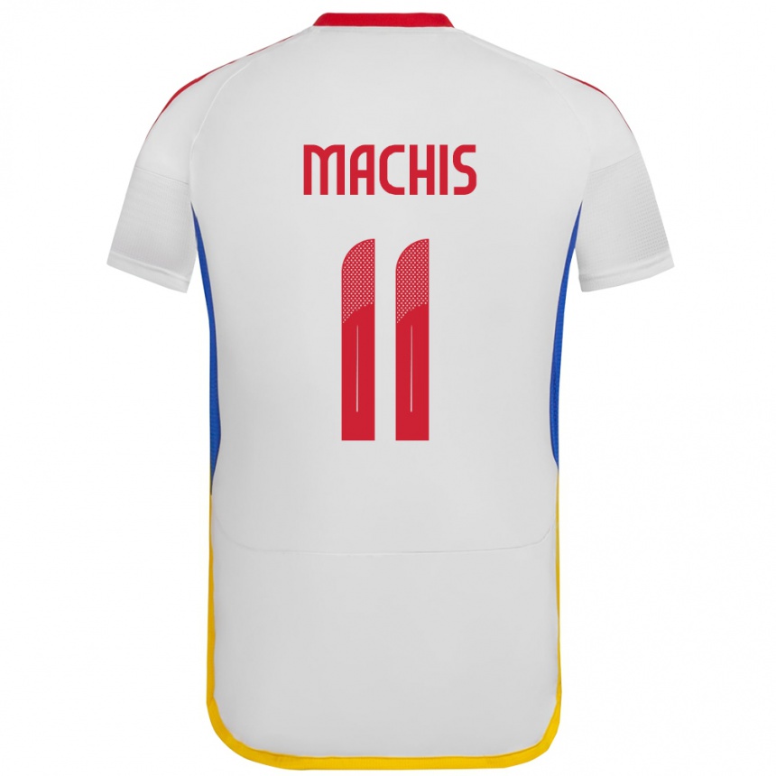 Niño Fútbol Camiseta Venezuela Darwin Machís #11 Blanco 2ª Equipación 24-26