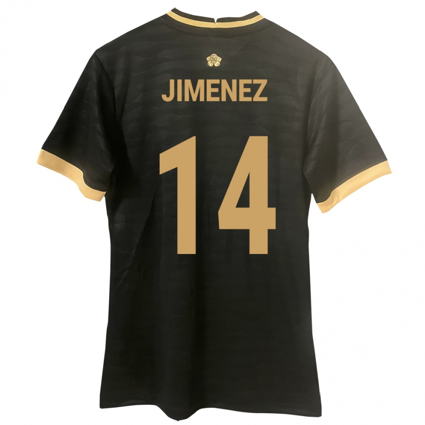 Niño Fútbol Camiseta Panamá Juan Jiménez #14 Negro 2ª Equipación 24-26