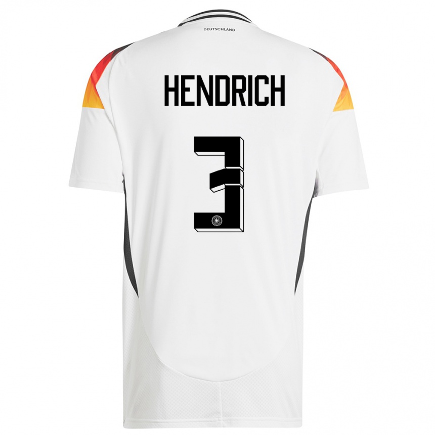 Hombre Fútbol Camiseta Alemania Kathrin Hendrich #3 Blanco 1ª Equipación 24-26