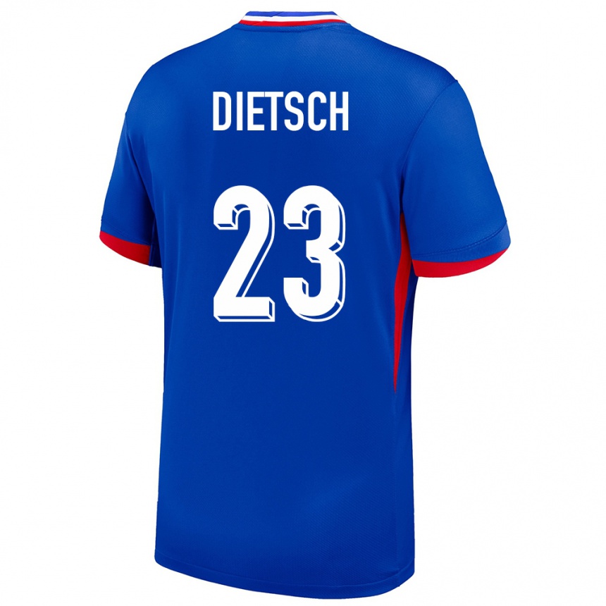 Hombre Fútbol Camiseta Francia Guillaume Dietsch #23 Azul 1ª Equipación 24-26